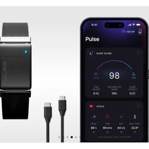 Pulse Series One Gunmetal Founder Edition Set Fitness Activity Tracker by Makina
